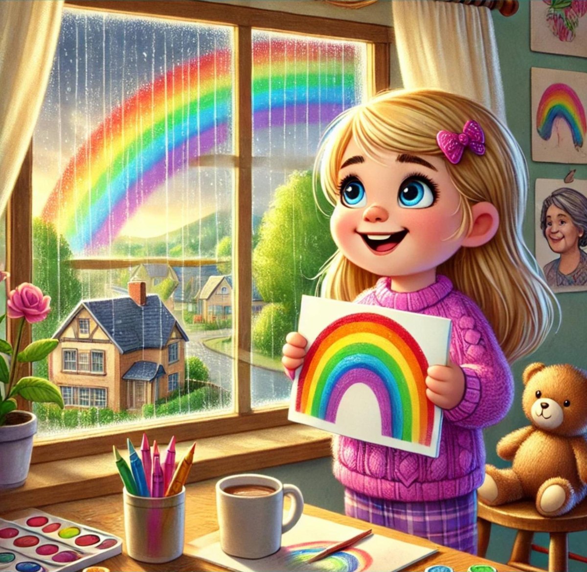 Illustration for The Rainbow of Hope
