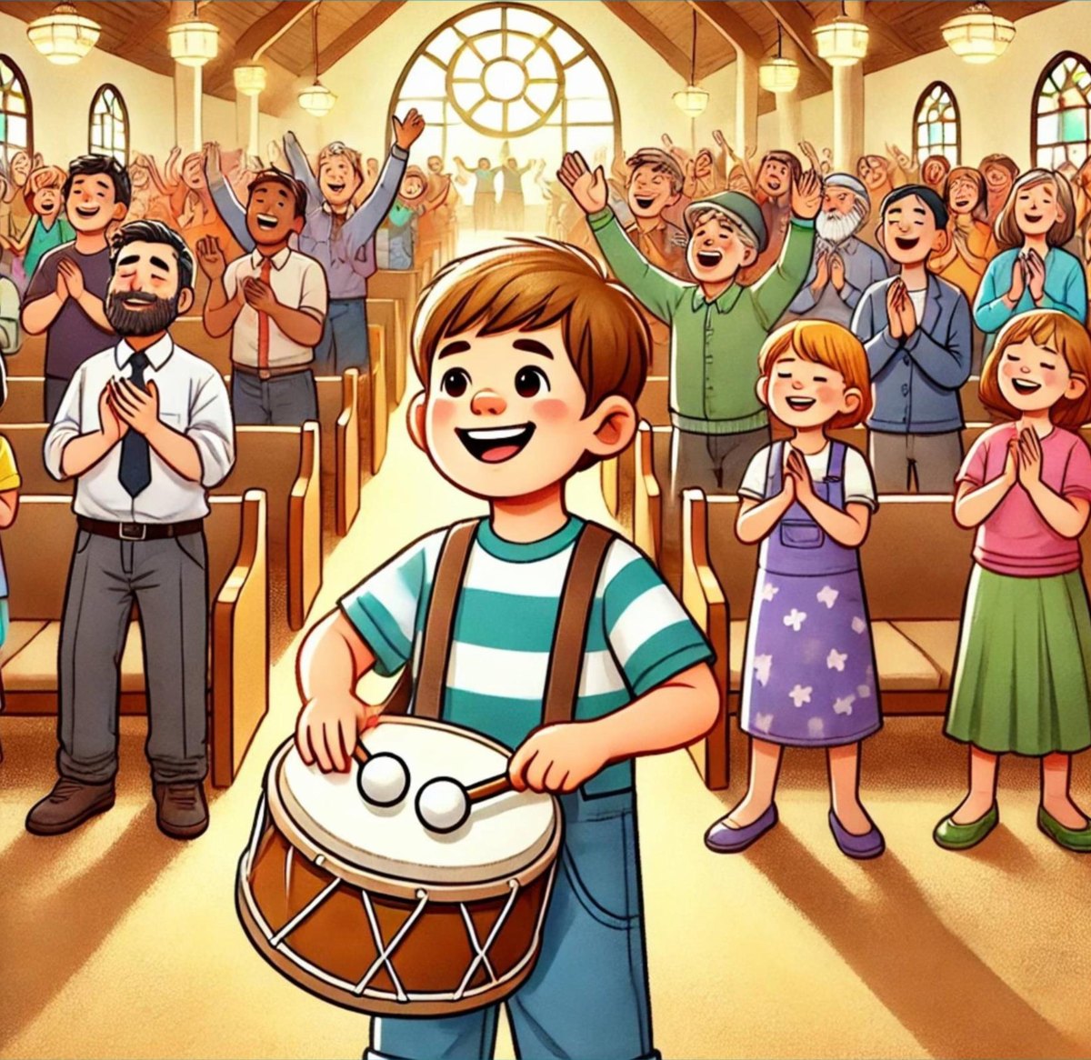 Illustration for David's Joyful Praise