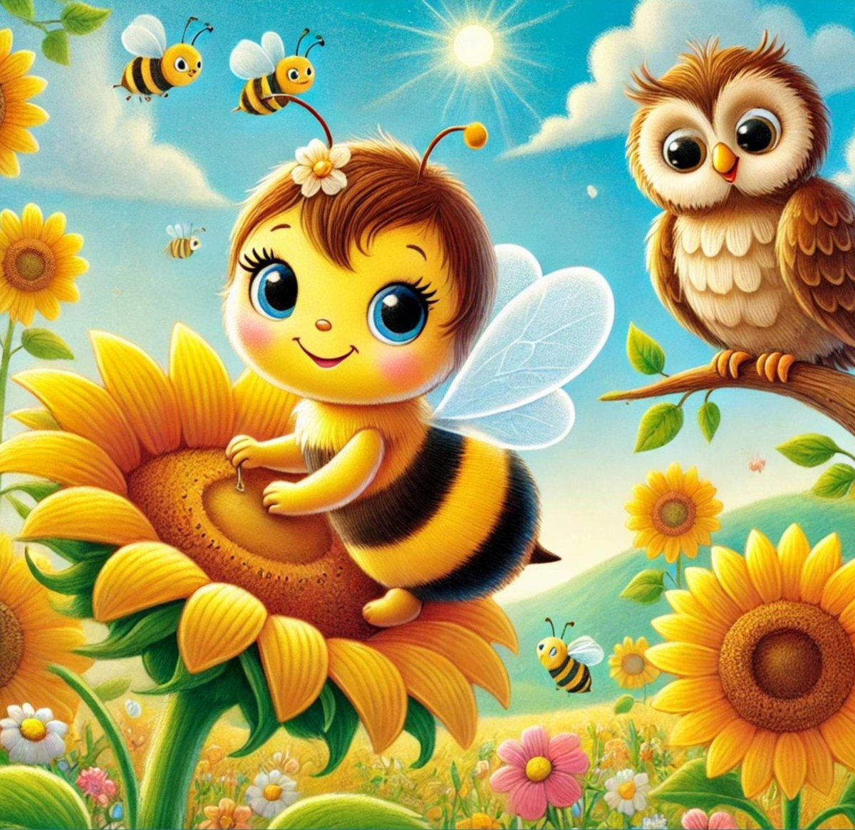 Illustration for Don't Give Up, Little Bee!