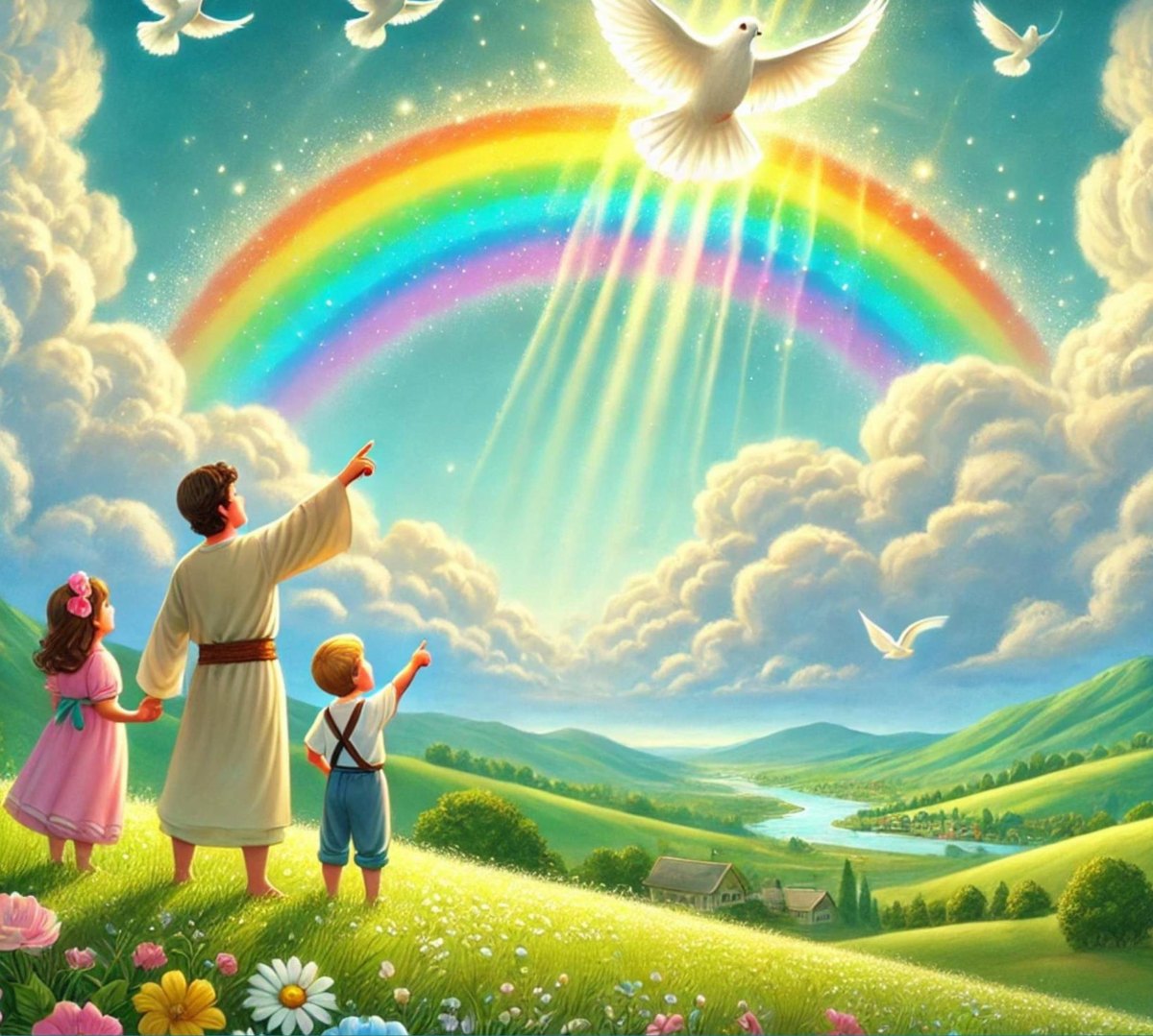 Illustration for God's Special Promise in The Sky